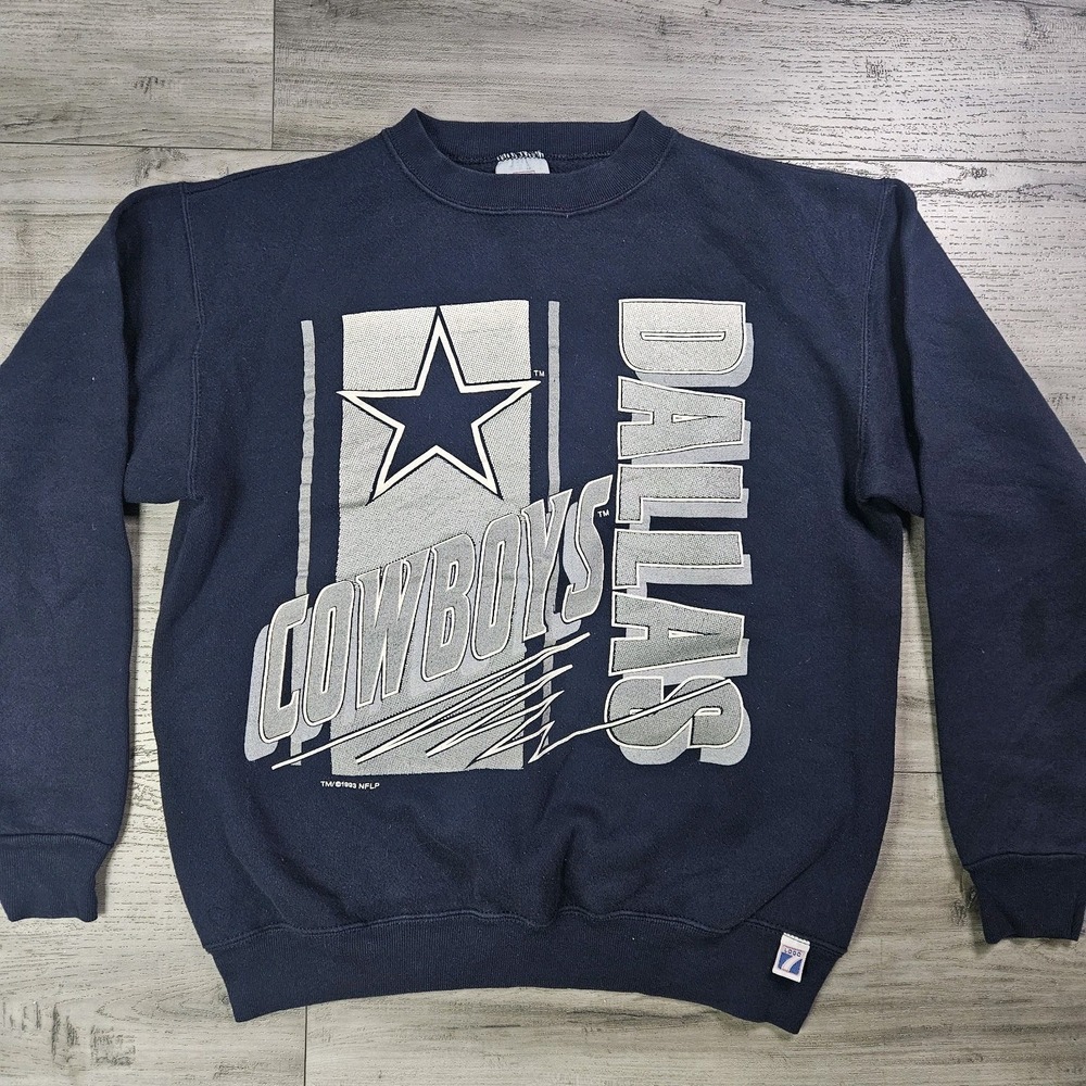 LOGO 7 Navy Blue Crewneck Sweater